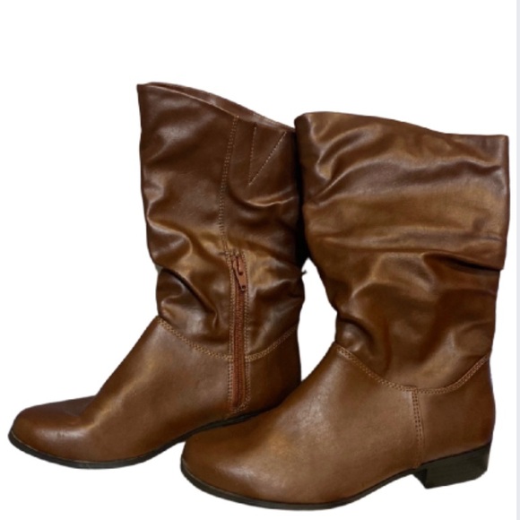 East 5th Shoes - East 5th memory foam brown zipper boots Size 6.5.